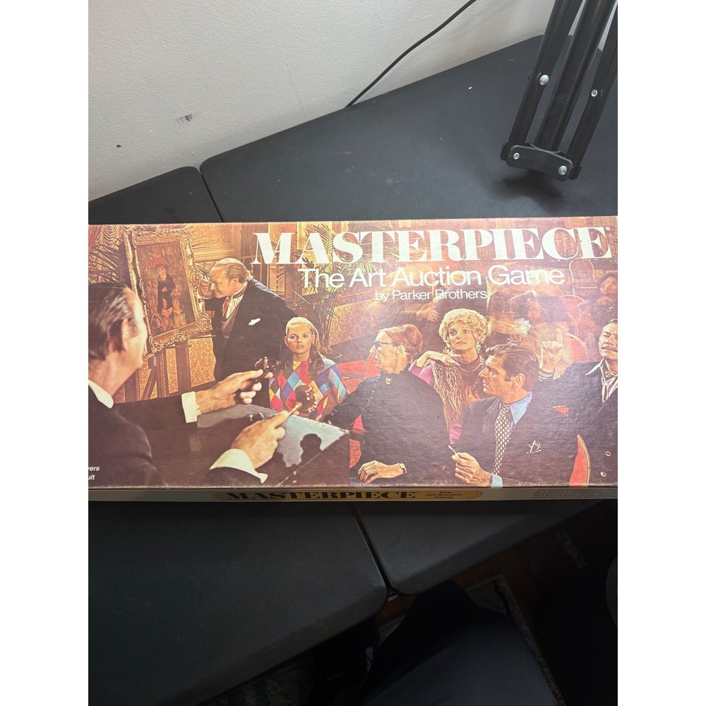 Vintage 1970 Masterpiece The Art Auction Game Parker Brothers Complete Game